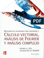 Matemáticas Avanzadas para Ingeniería, Vol 2 - Vectorial, Fourier, Complejo - Dennis Zill, Dewar - 3ed