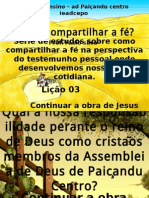 Serie - Compartilhar a Fé - Parte 03