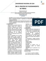 Informe Sobre El Proceso de Fusionamiento de Fibras