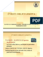 Cvrsti Oblici Lekova Kapsule Tablete Cepici Ms I Fs