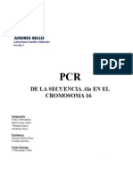 PCR DE LA SECUENCIA Alu EN EL CROMOSOMA 16