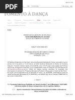 FOMENTO À DANÇA