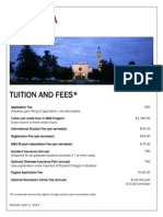 Tuition and Fees 2014-2015