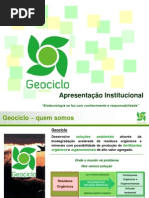 Apresentação Geociclo - papel da biotecnologia no reaproveitamento do lixo 