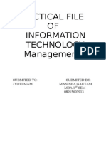 Practical File OF Information Technology Management