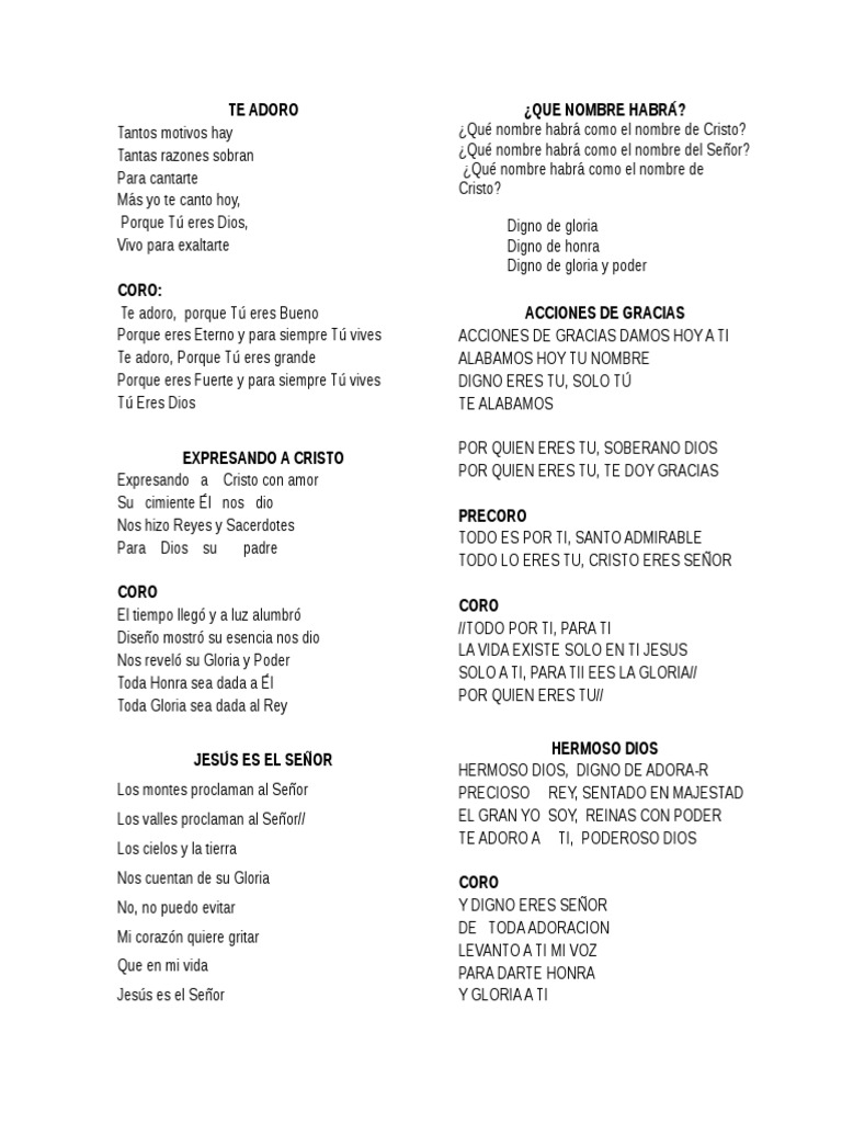 Letras De Alabanza Mayo Cristo Titulo Cordero De Dios
