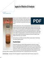 Setting Limits and Targets for Effective Oil Analysis