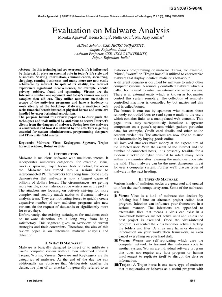 Malware analysis report template image