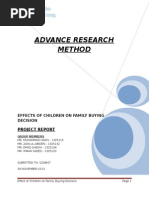 Advance Research Method: Project Report