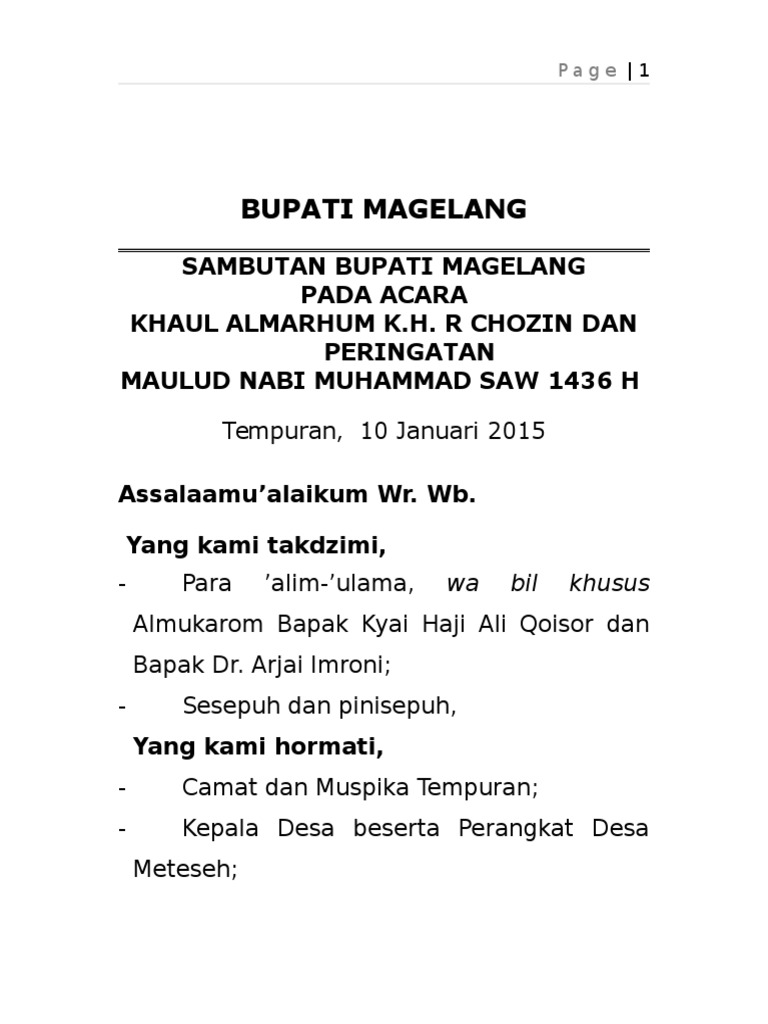 Sambutan Maulid Nabi Dan Khaul Tempuran