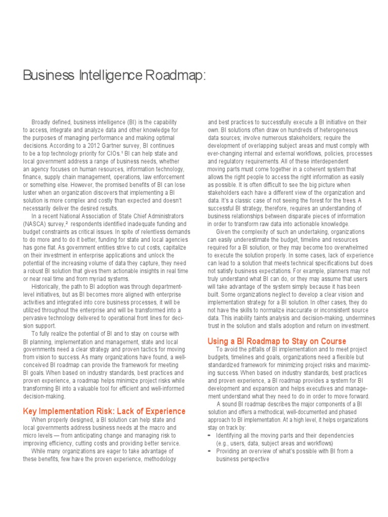 Business intelligence process image
