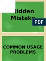 100 Common Usage Problems