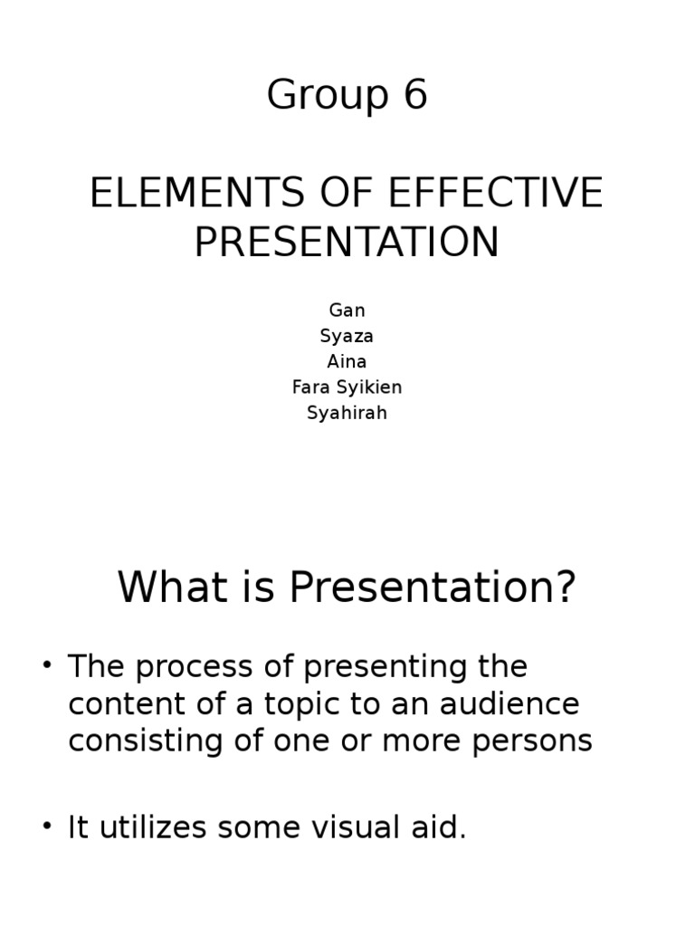 Effective Presentation Tips | PDF