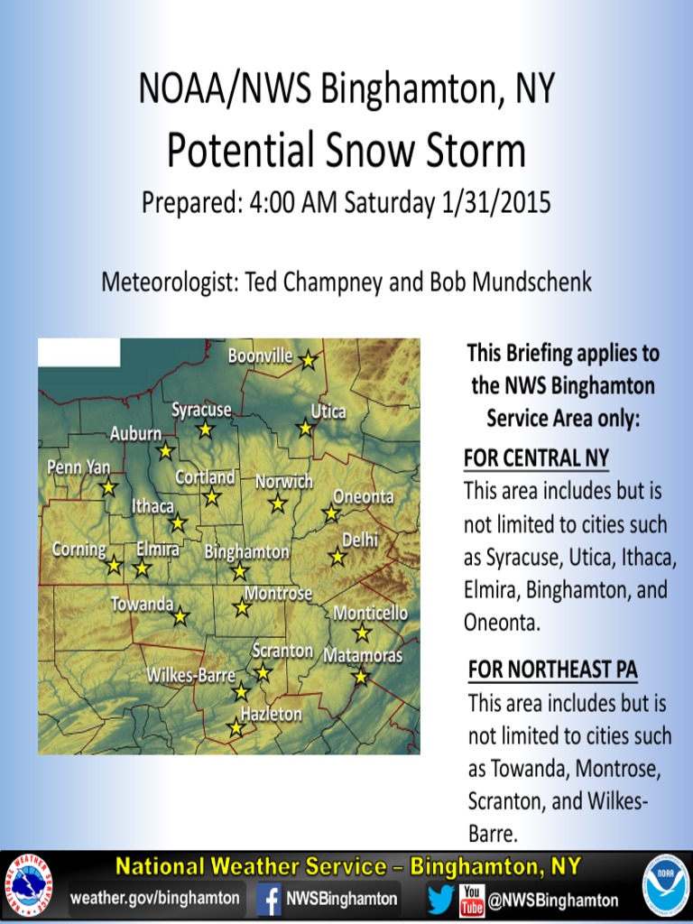 Central NY Winter Storm Watch Alert | PDF