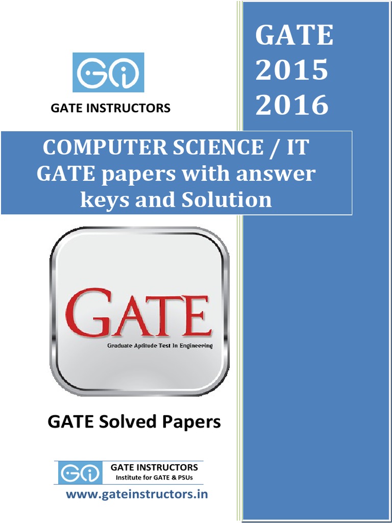 GATE CS Solved Papers & Tests | PDF | Relational Model | Computer Science