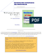 Web Page Design in 7 Days]