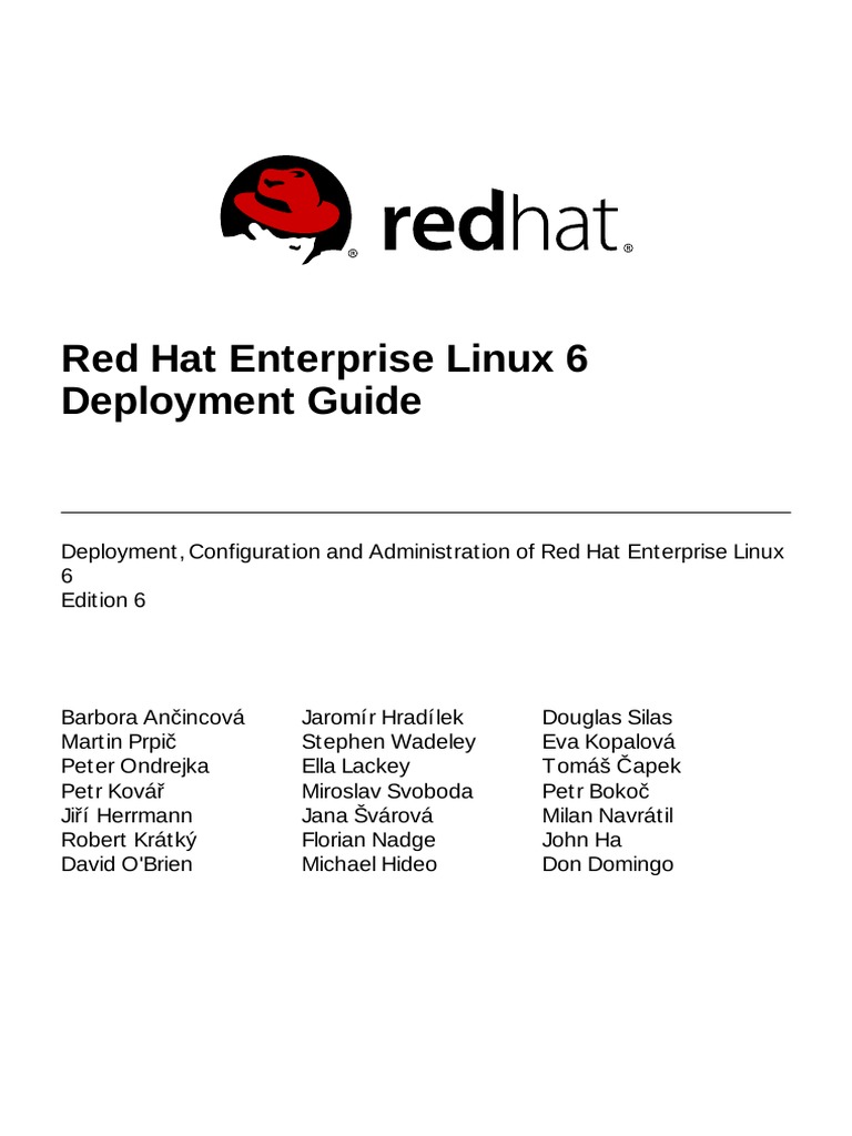 Red Hat Enterprise Linux 6 Pdf Computer Architecture Internet