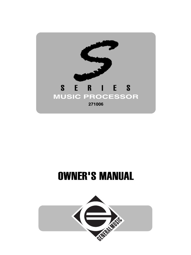 s_manual | Synthesizer | Electrical Connector