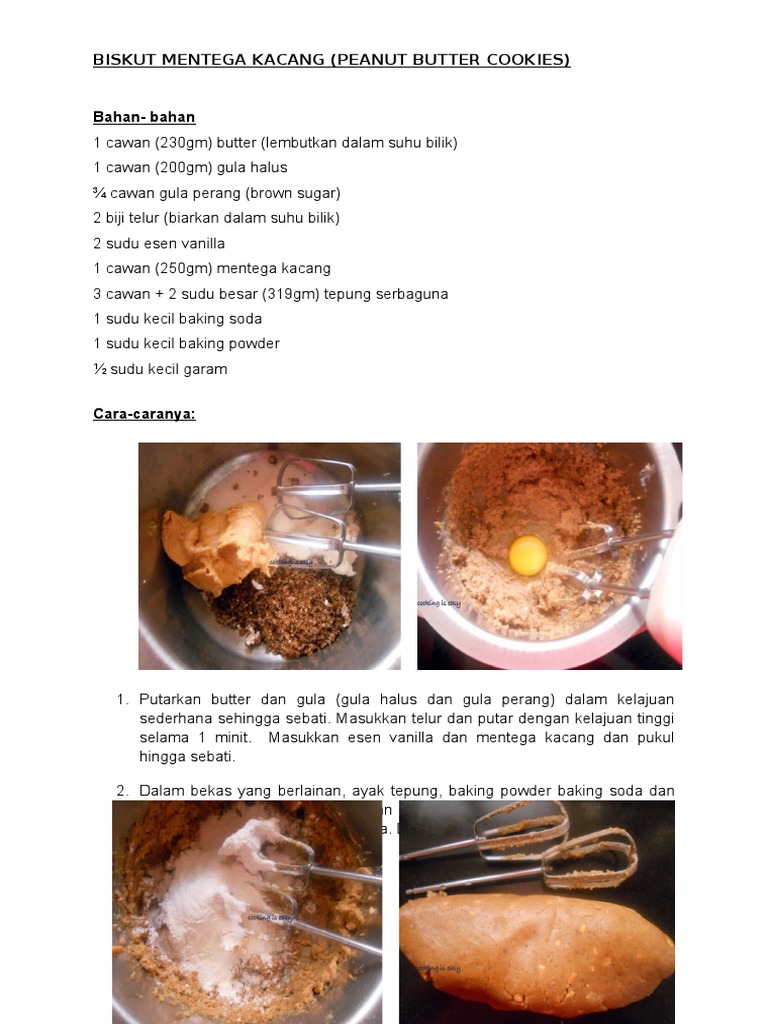 13 Resepi Snek Mentega Kacang Tanah Sedap Resepi