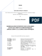 Modelisation D'effets Non Lineaires Dans Les Cristaux Photoniques, Application A La Limitation Optique