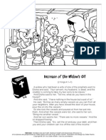 Coloring Page-Miracles in The Bible: Increase of The Widow's Oil