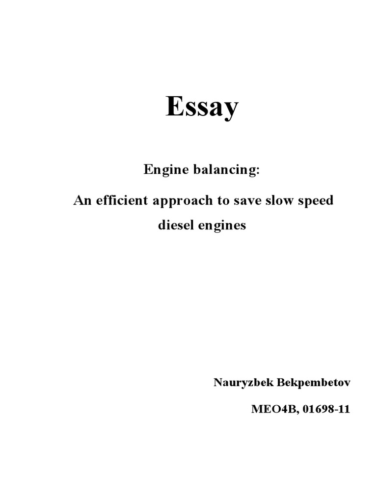 Engine Balancing PDF Engines Diesel Engine