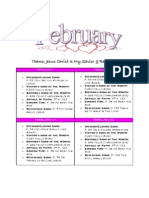 February Outline for Primary Music