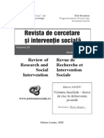 Revista de Cercetare (I Interven) Ie Social
