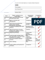 Production Schedule Template