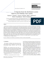 Removal of Soft Deposits From The Distribution System