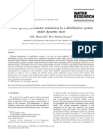 Water Quality Parameter Estimation in a Distribution System