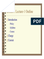 ECE201 Lecture-1 Outline: Policy Syllabus Course