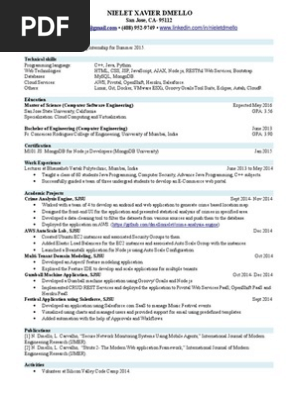nielet resume