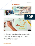 [6 Princípios Fundamentais Do Internet Marketing] #2 Como Criar Conteúdo?