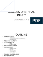 Discuss Urethral Injury: DR Bassey, A E