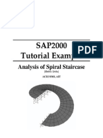 Design and Analysis of Sprial Stair Case