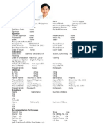 Staff Data Form