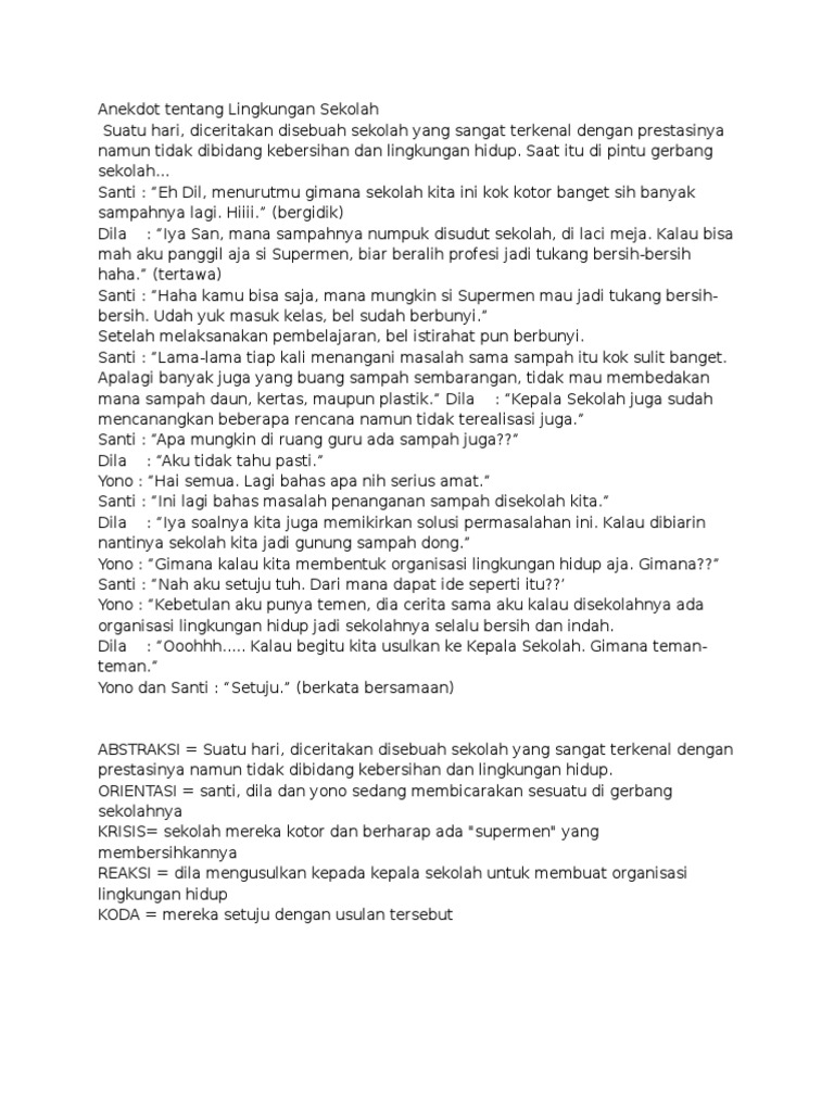Contoh Teks Anekdot Dalam Bahasa Jawa Beserta Strukturnya Kreator Meme