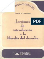 Lecciones de Introduccion A La Filosofia Del Derecho - Olsen A. Ghirardi