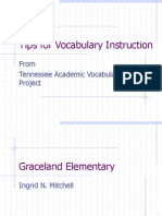 tips for vocabulary instruction