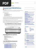 (Download) Canon PIXMA MP250 Driver - Free Printer Driver DownloadFree Printer Driver Download PDF