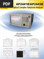 Download Optical Complex Spectrum Analyzer AP244XB - APEX Technologies by APEX Technologies SN25433833 doc pdf