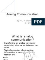 Analog Communication: by MD Mujtaba Rafat R150213019