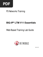 F5 BIG-IP LTM Essentials WBT Lab Guide v11