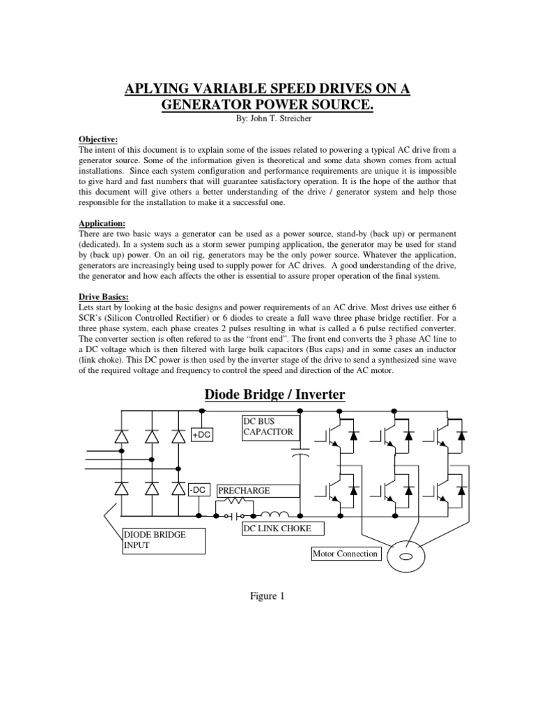 Variable Speed Drives & Generators | PDF | Rectifier | Power Inverter