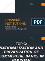 Nationalization and Privatization of Commercial Banks