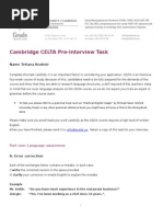Download CELTA Pre-Interview Task by Tanya Kushnir SN254346697 doc pdf
