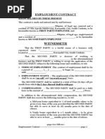 Revised - REGULARIZATION CONTRACT - DRAFT | PDF | Employment | Private Law