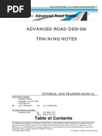 CADAp CADApps Advanced Road Design For AutoCAD Training Notesps Advanced Road Design For AutoCAD Training Notes