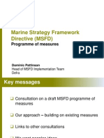 Marine Strategy Framework Directive (MSFD) Programme of Measures